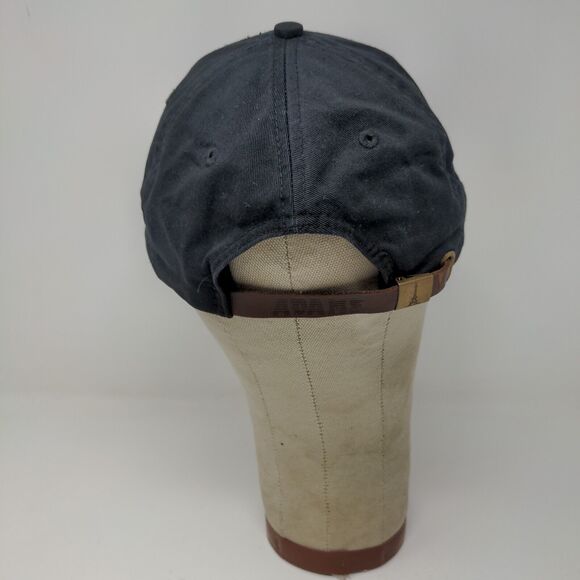 ADAMS Upscale Fashion Headwear Devon Black Strapback Hat Cap Embroidered - Picture 7 of 11